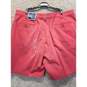 Club Room Men's Chino Shorts Coral Red 4‑Way Stretch 9" Inseam Size 36 NWT